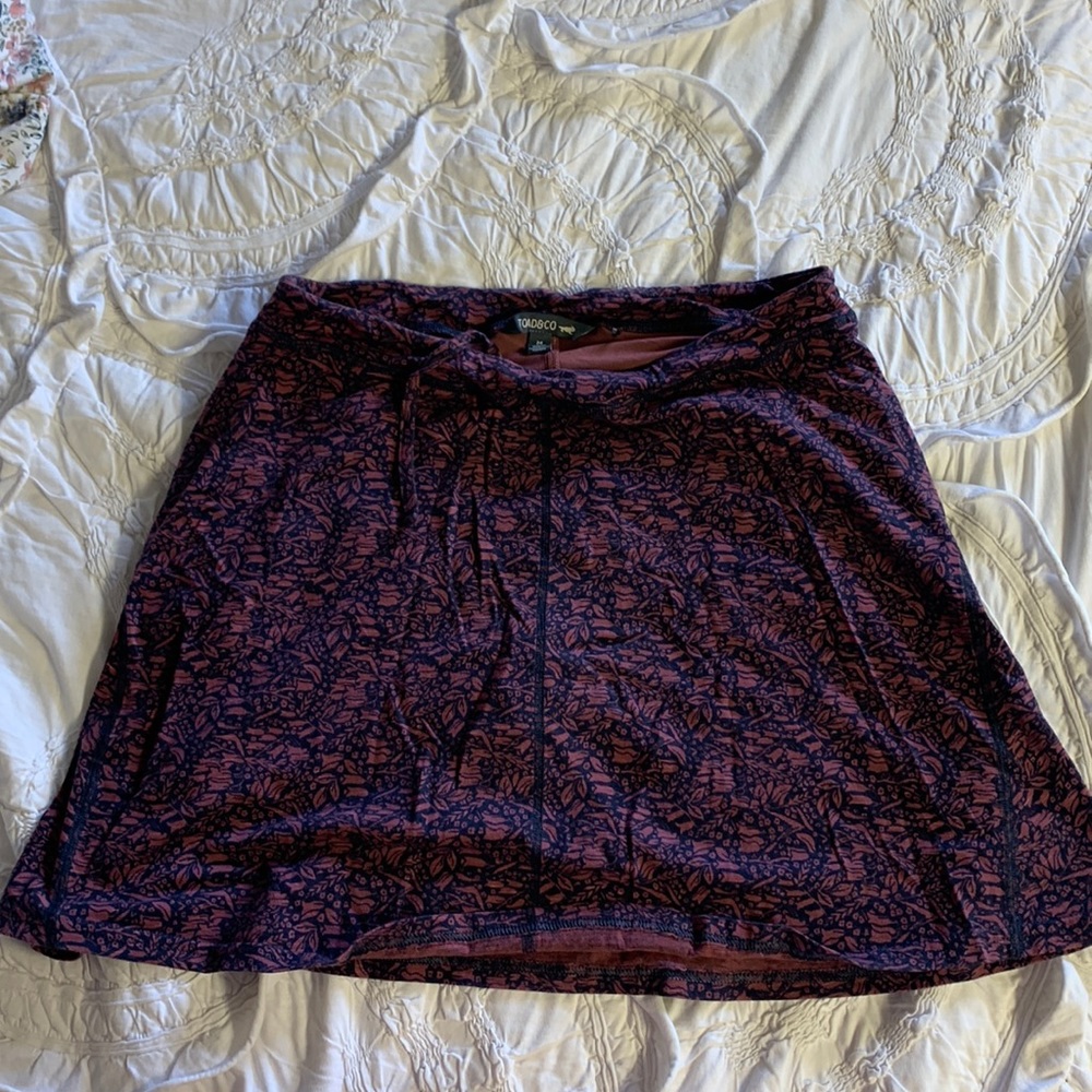 Toad&co mini skirt with shorts M